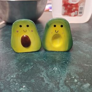 AVOCADO SALT AND PEPER SHAKERS